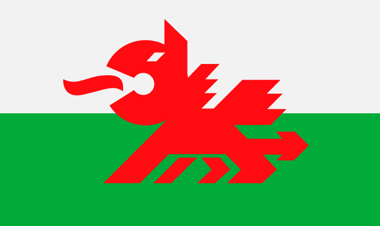 Simple Wales Flag